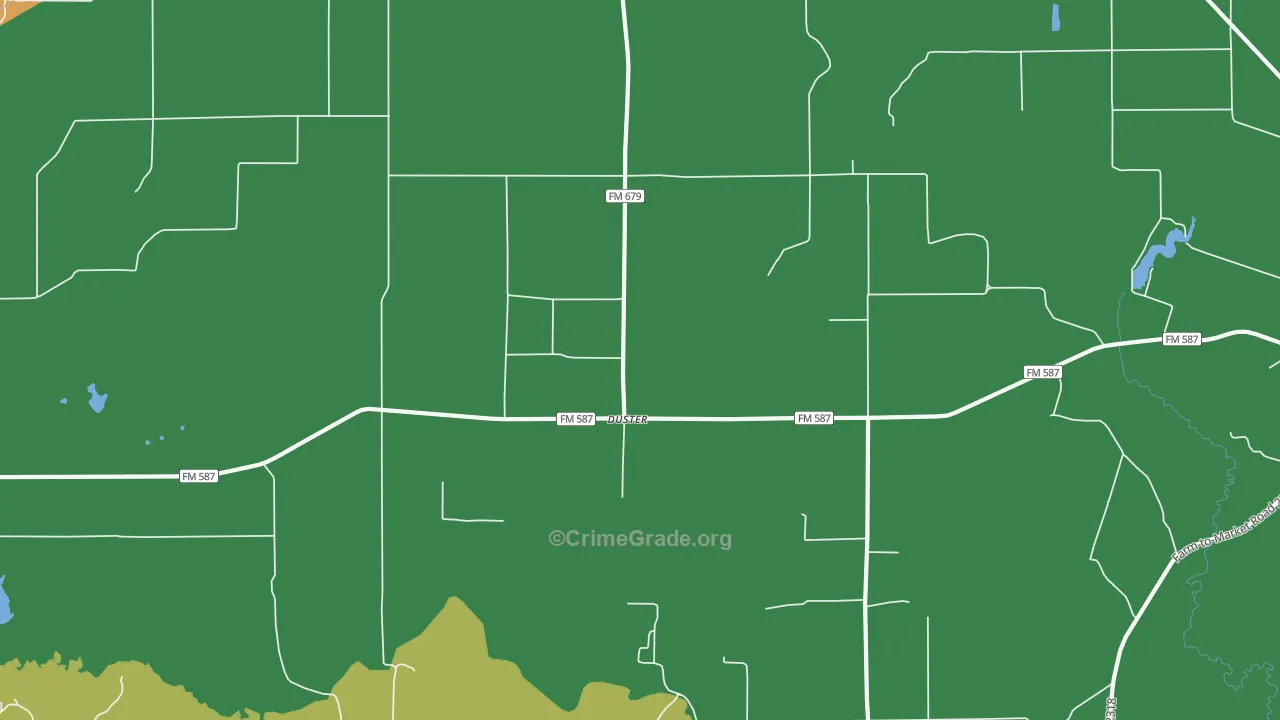 Duster, TX Map of Assault Rates