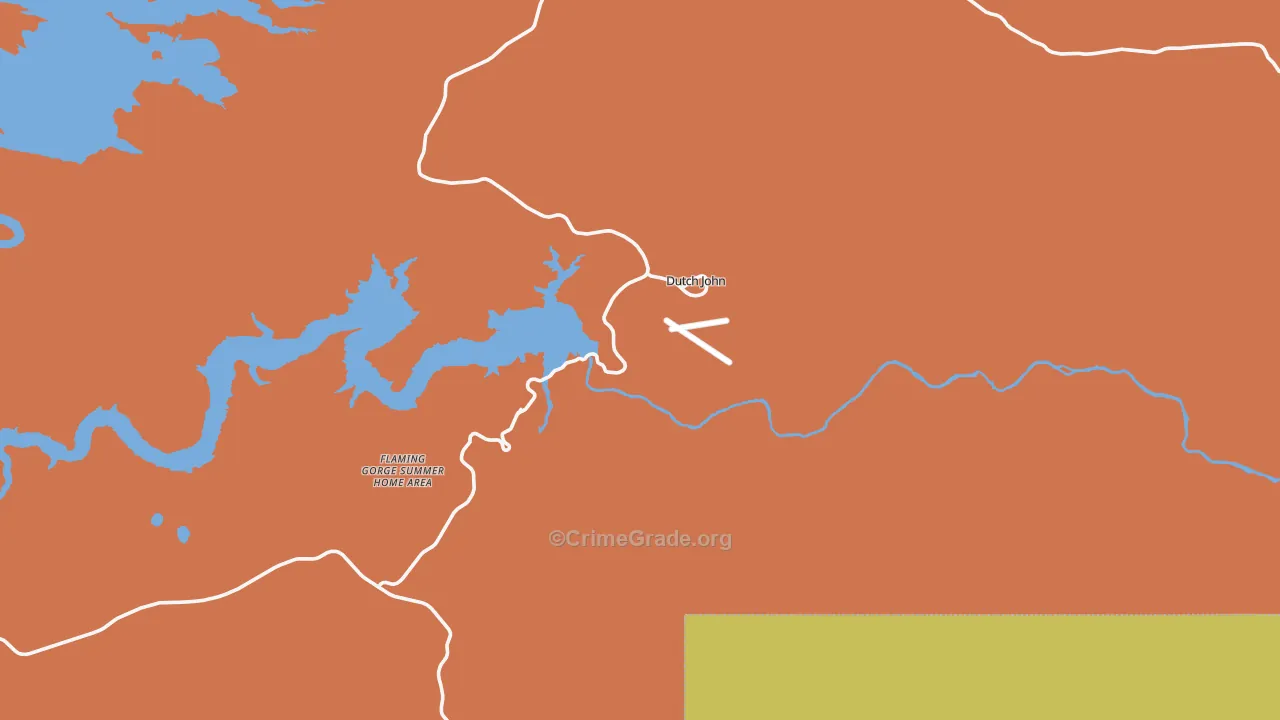 Dutch John, UT Map of Assault Rates