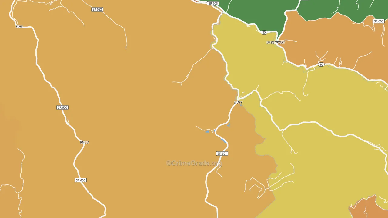 Duty, VA Map of Assault Rates