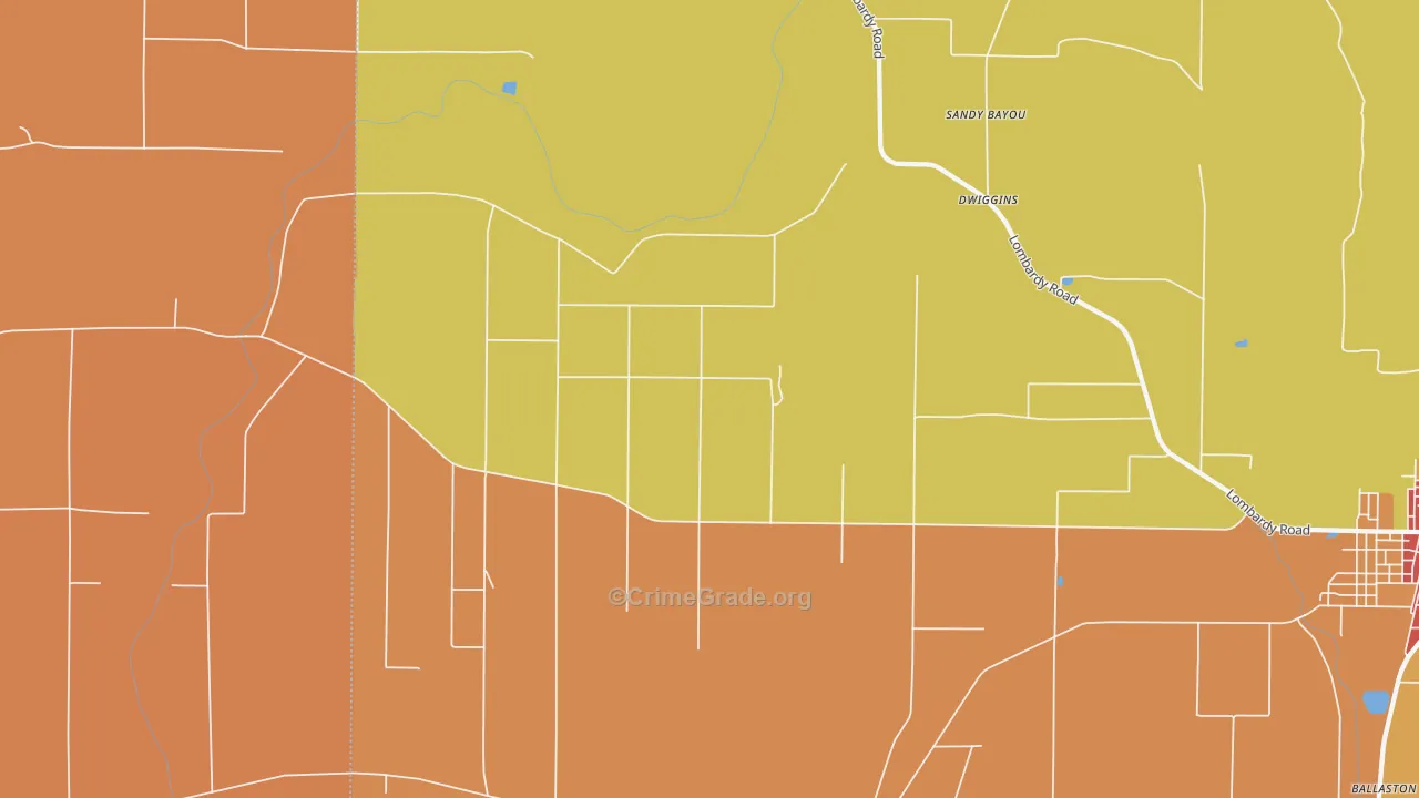 Dwiggins, MS Map of Assault Rates