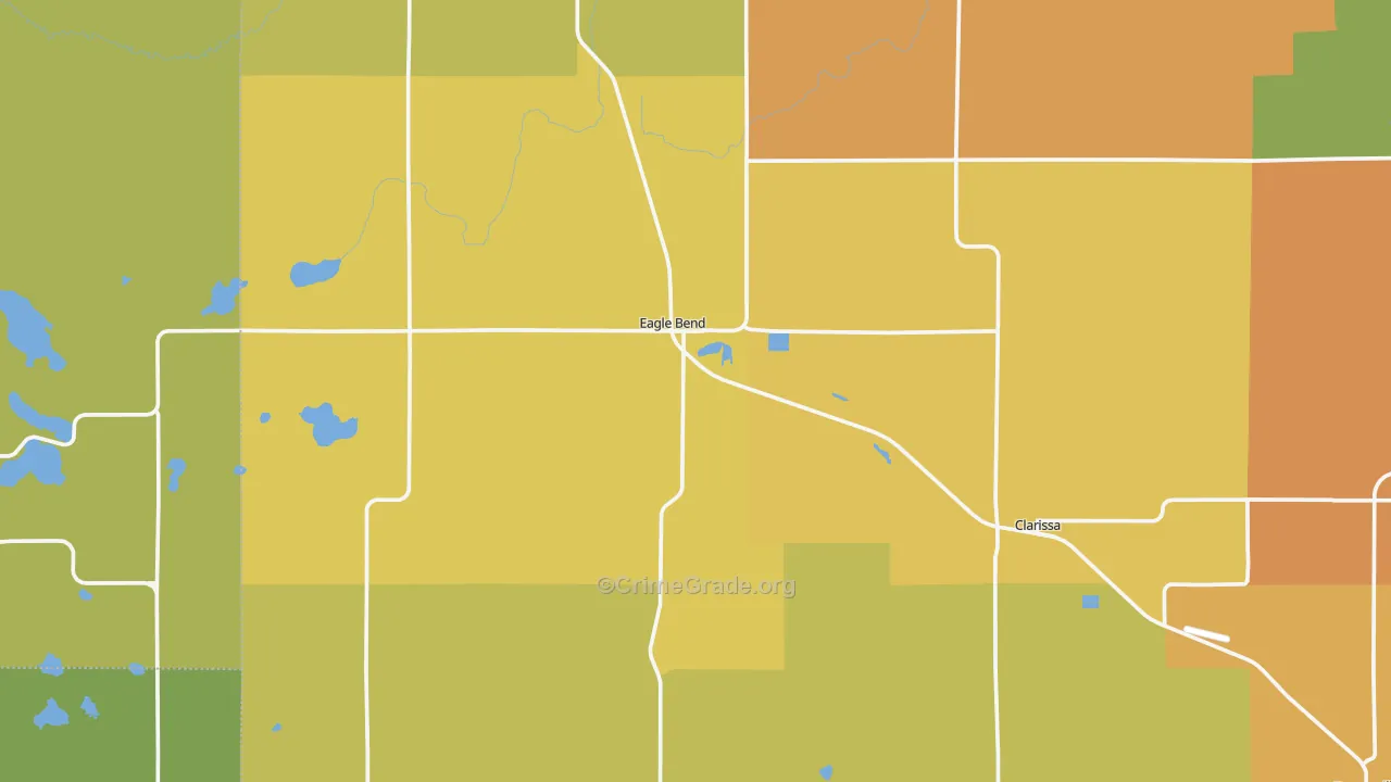Eagle Bend, MN Map of Assault Rates