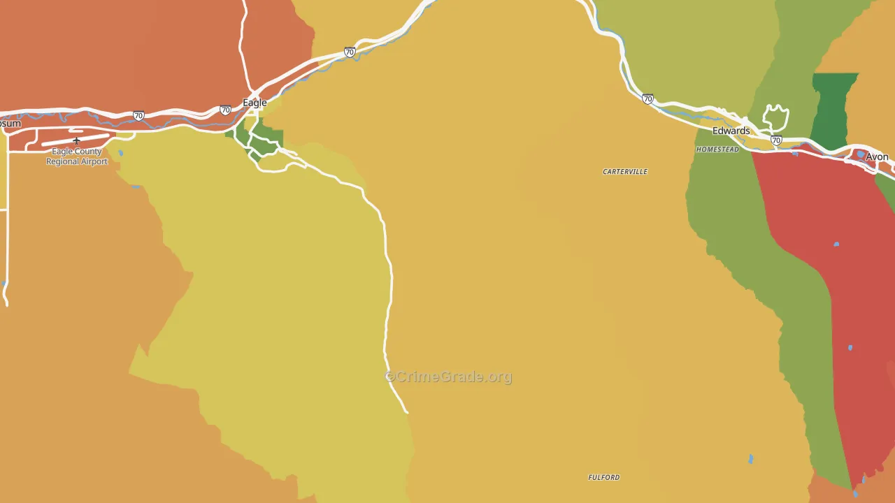 Eagle County, CO Map of Assault Rates