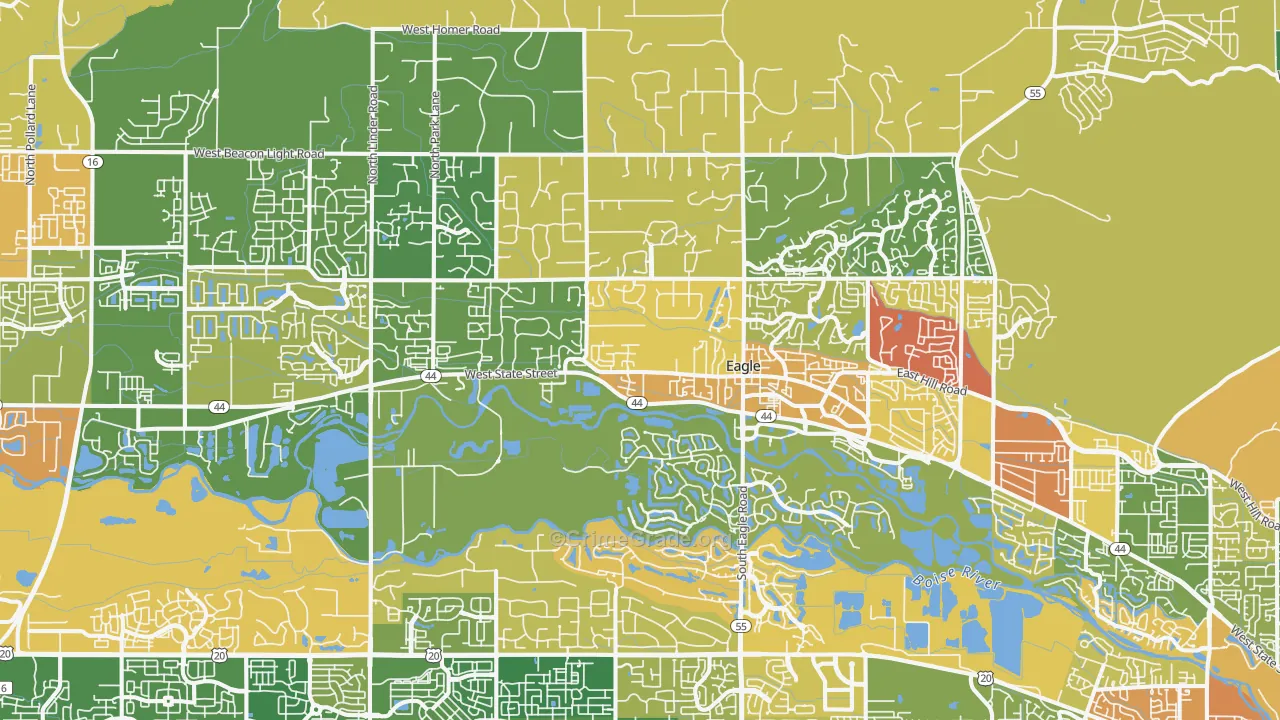 Eagle, ID Map of Assault Rates