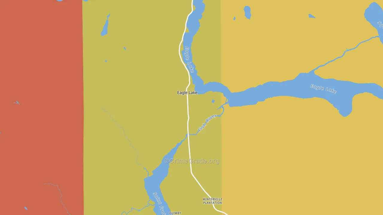 Eagle Lake, ME Map of Assault Rates