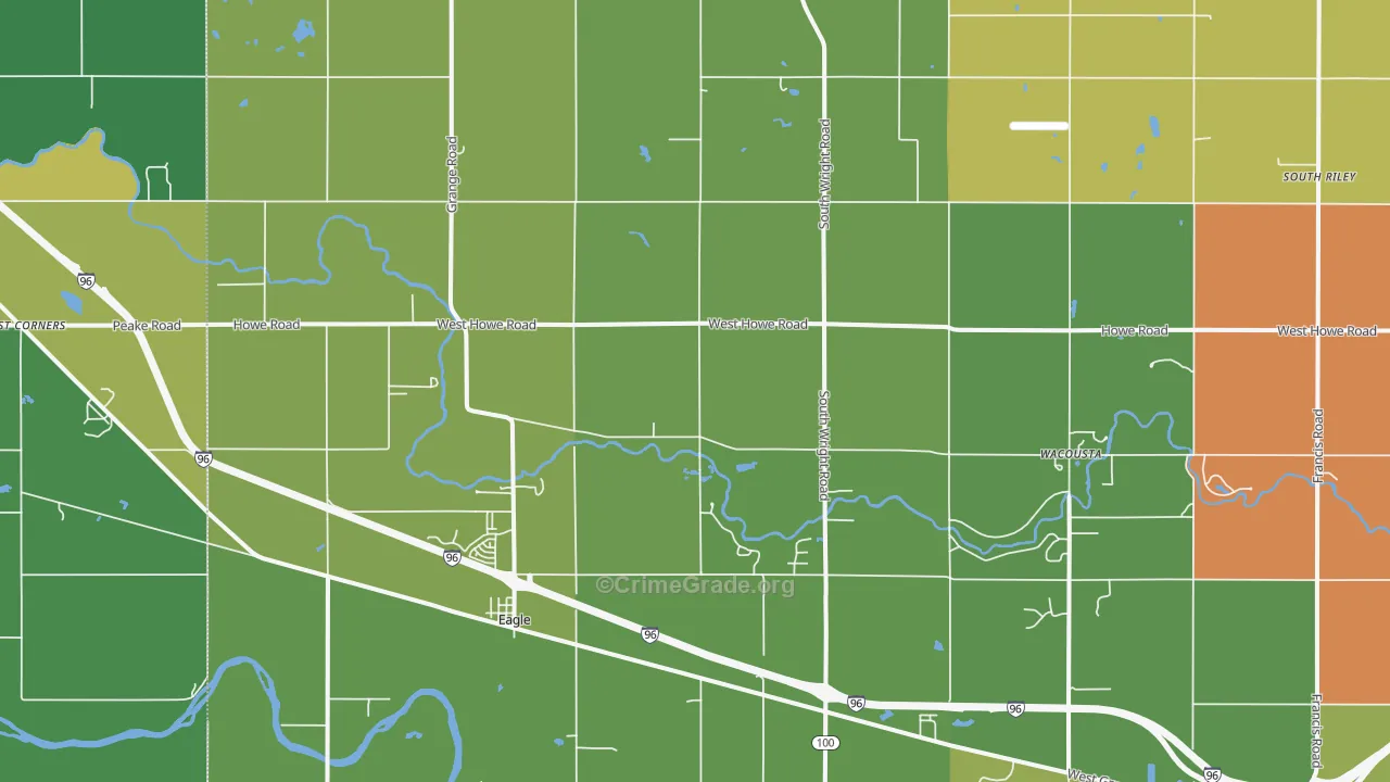 Eagle, MI Map of Assault Rates
