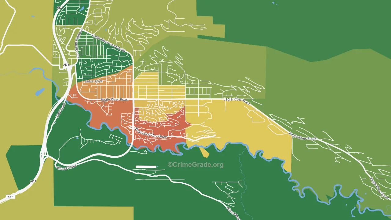 Eagle River Valley, Eagle River, AK Map of Assault Rates