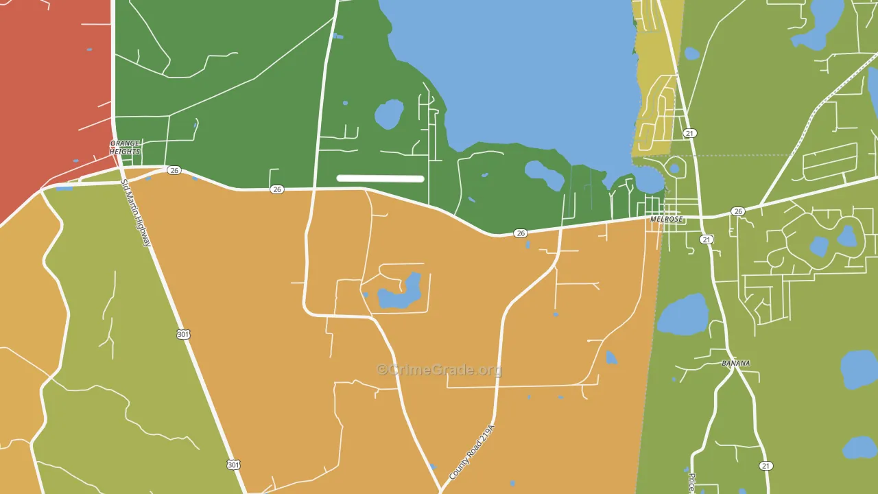 Earleton, FL Map of Assault Rates