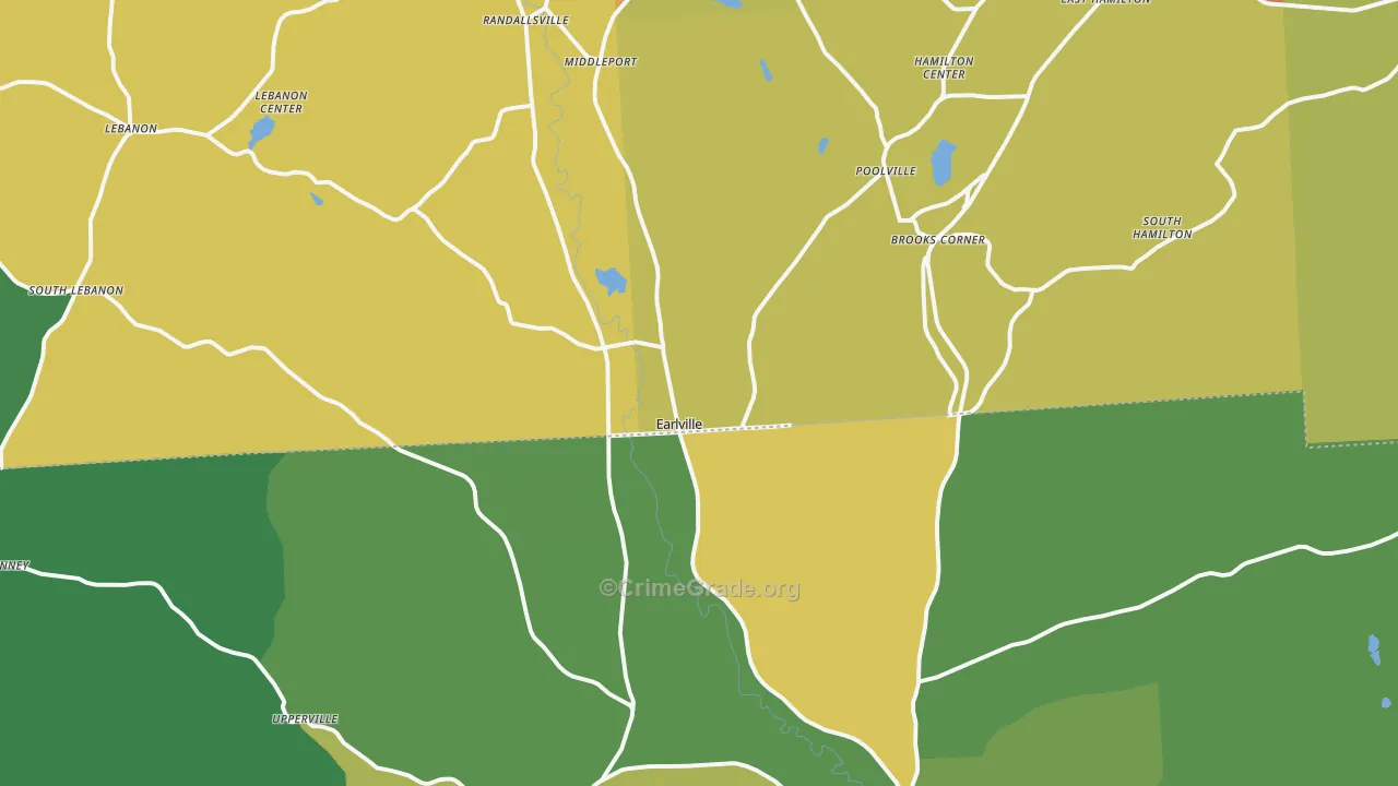 Earlville, NY Map of Assault Rates
