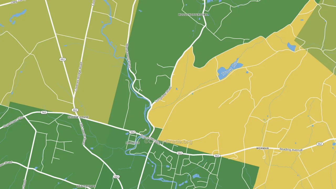 Earlville, PA Map of Assault Rates
