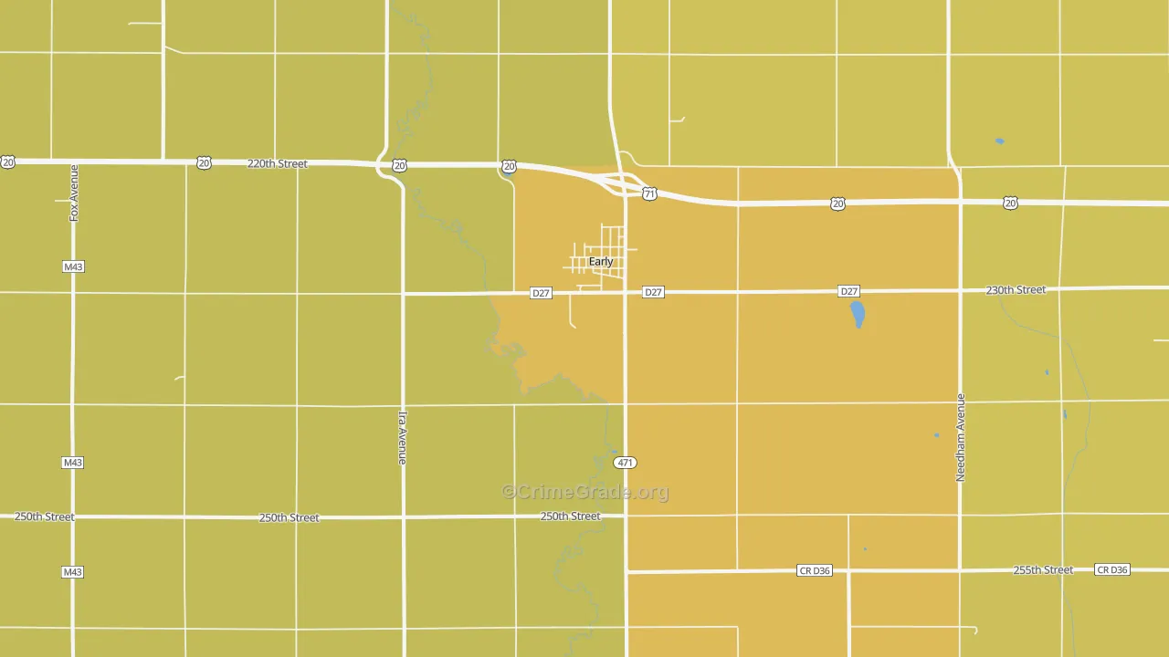 Early, IA Map of Assault Rates