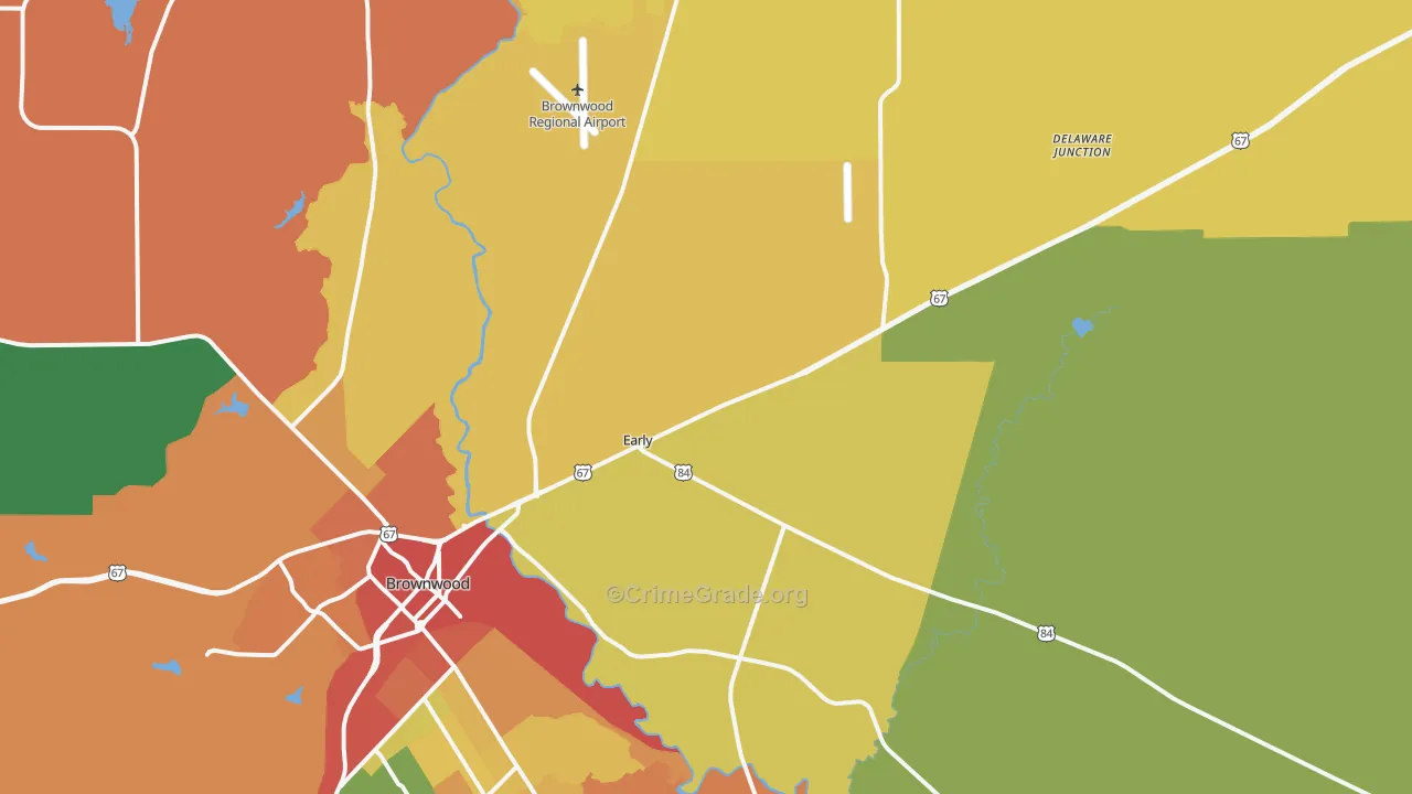 Early, TX Map of Assault Rates