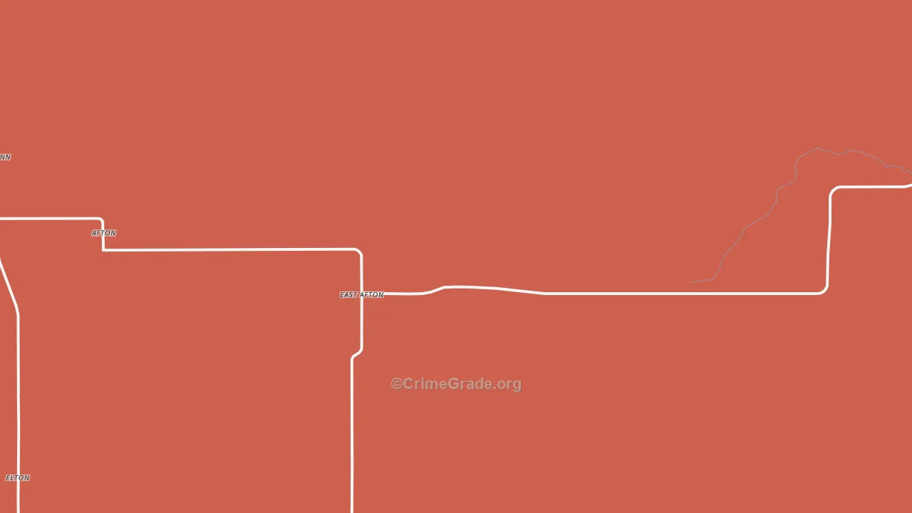 East Afton, TX Map of Assault Rates
