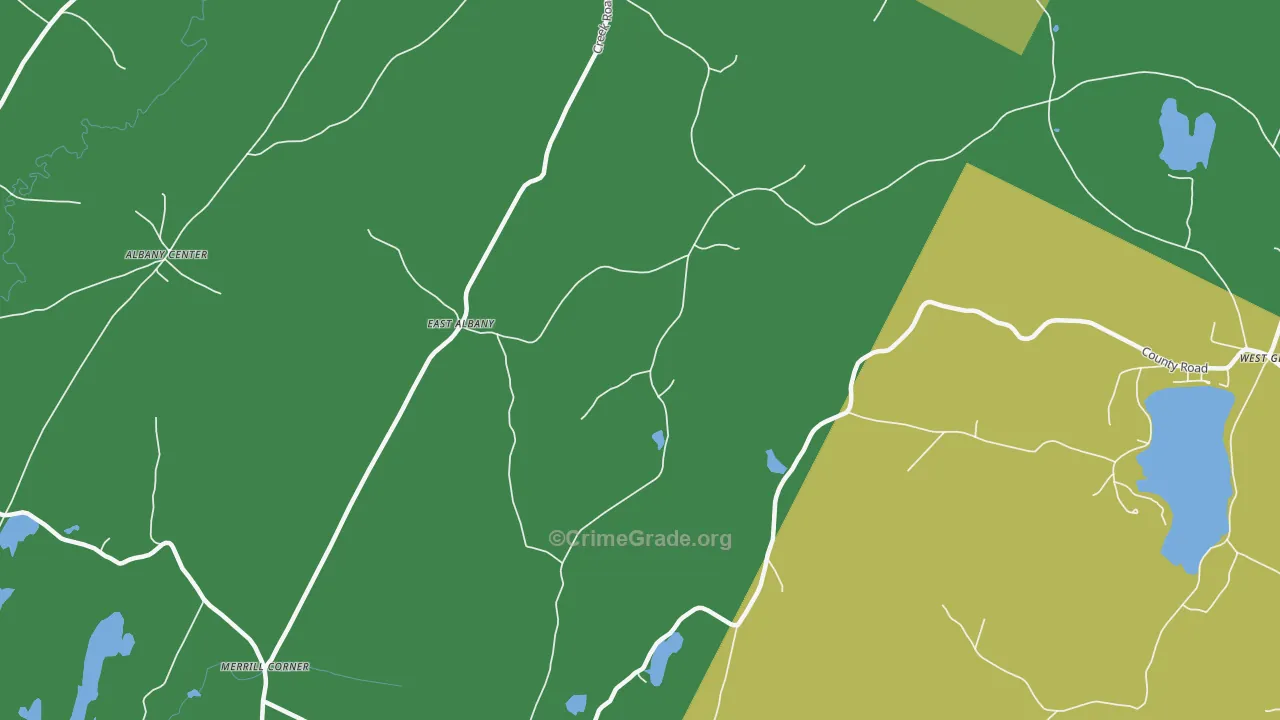 East Albany, VT Map of Assault Rates