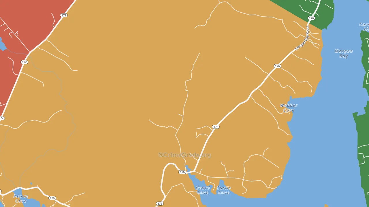 East Blue Hill, ME Map of Assault Rates