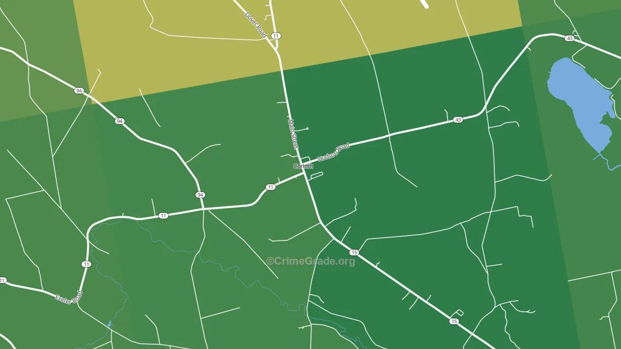 East Corinth, ME Map of Assault Rates