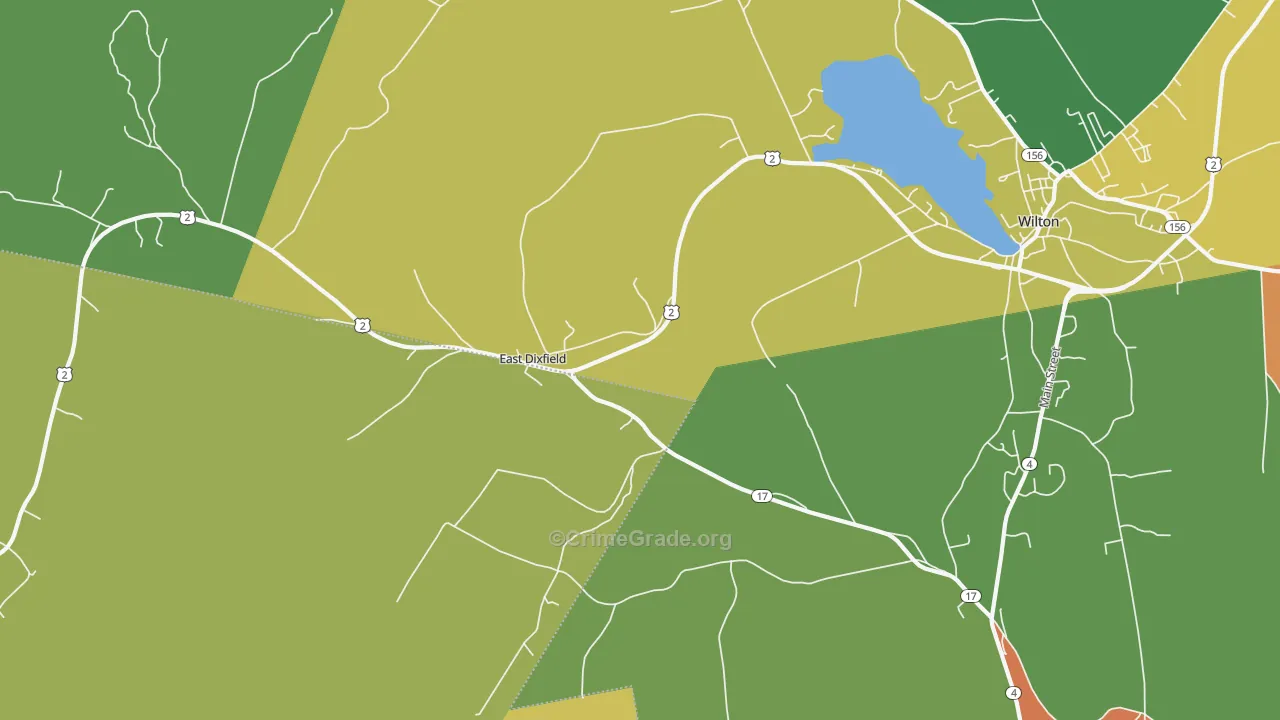 East Dixfield, ME Map of Assault Rates