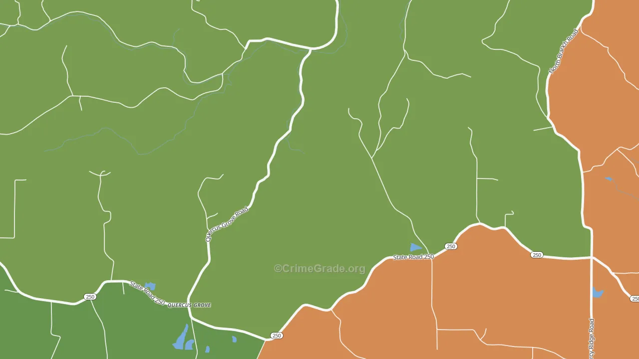 East Enterprise, IN Map of Assault Rates