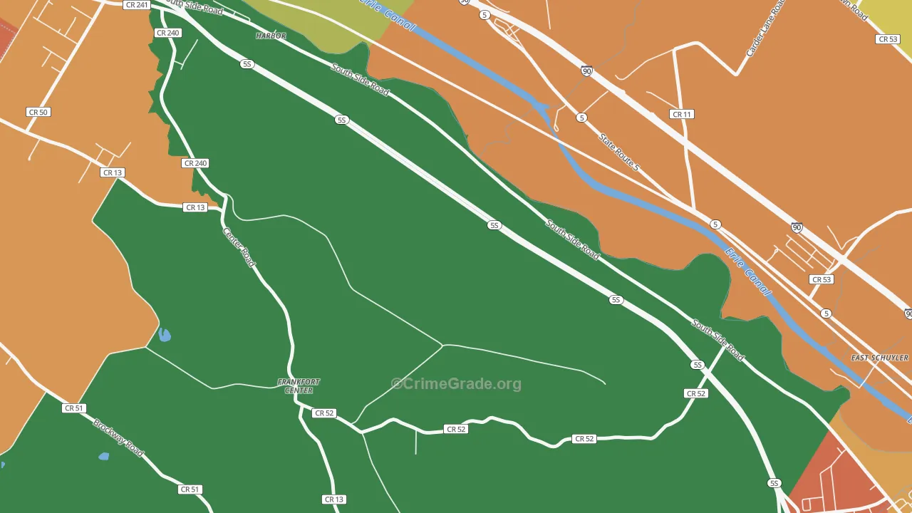 East Frankfort, NY Map of Assault Rates