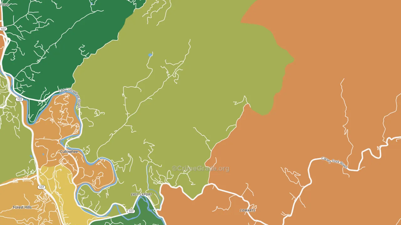 East Laport, NC Map of Assault Rates