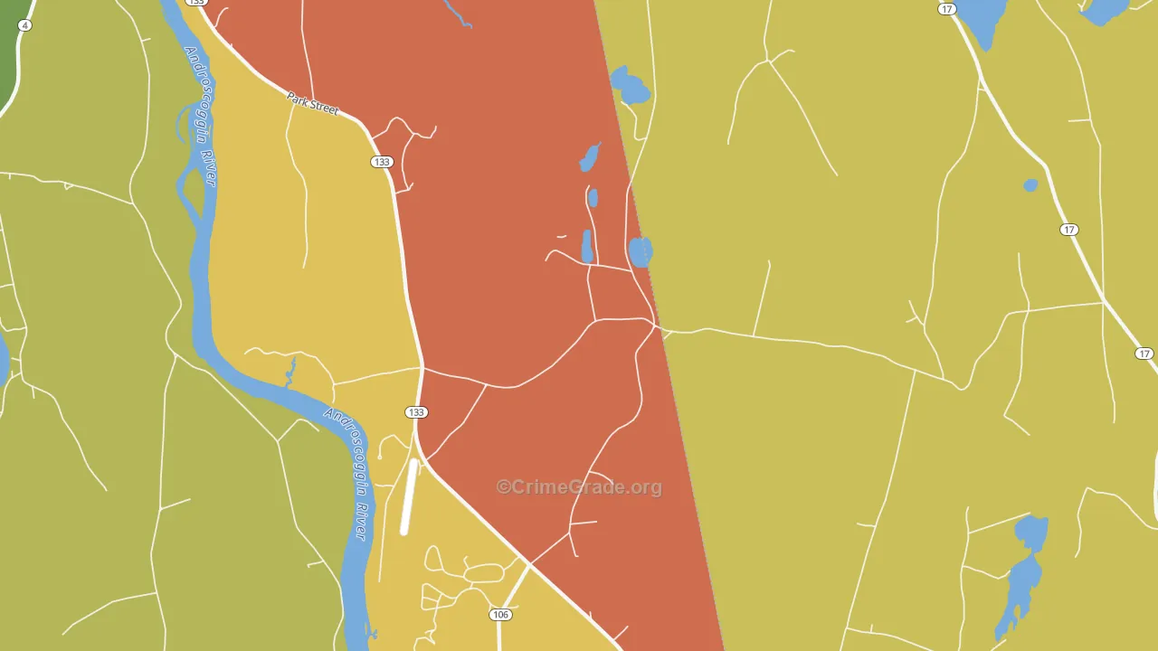 East Livermore, ME Map of Assault Rates