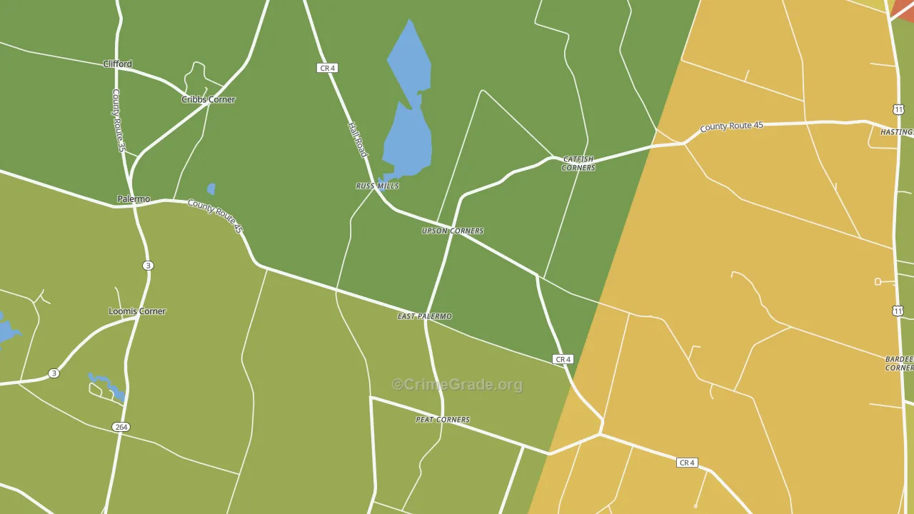 East Palermo, NY Map of Assault Rates