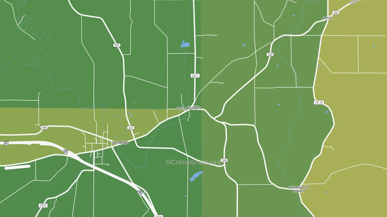 East Randolph, NY Map of Assault Rates