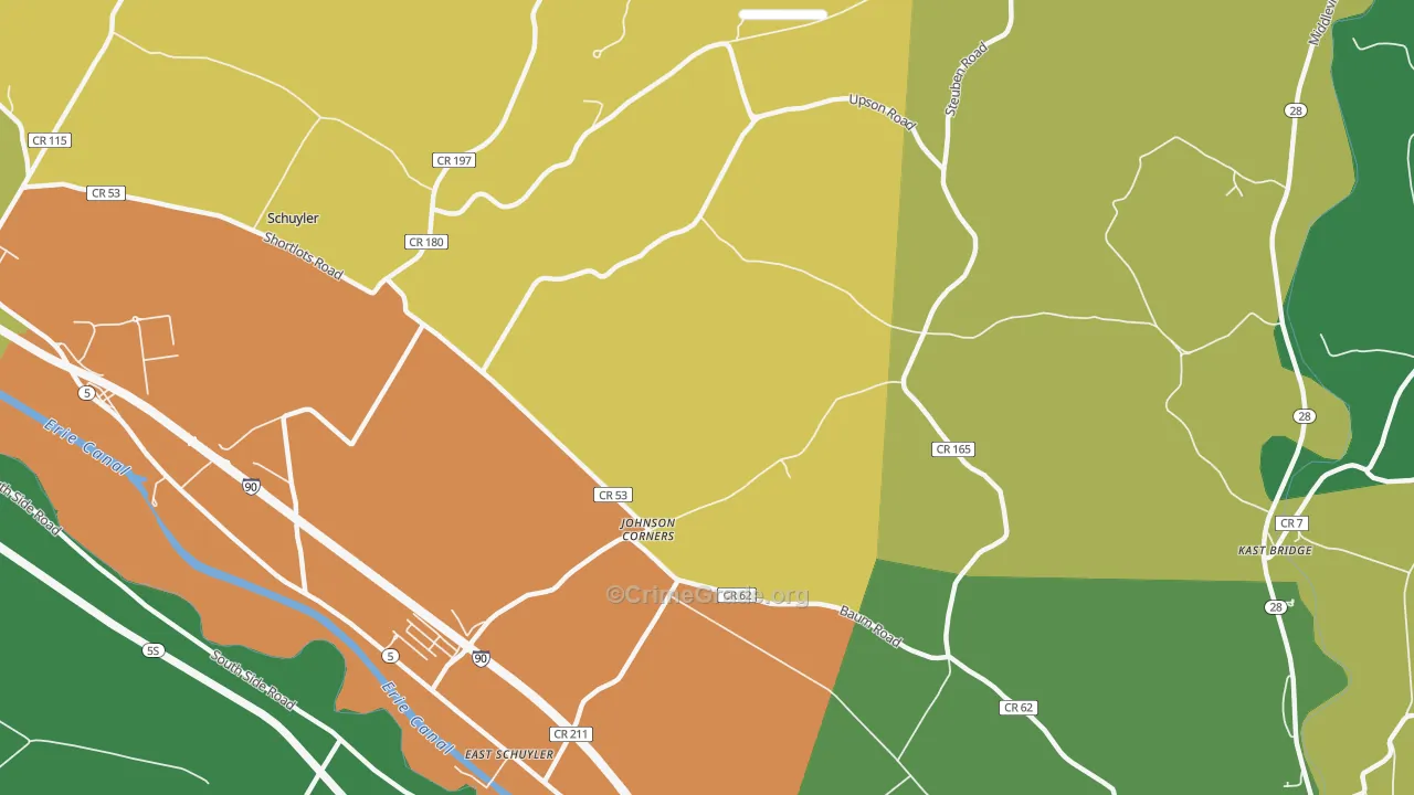 East Schuyler, NY Map of Assault Rates