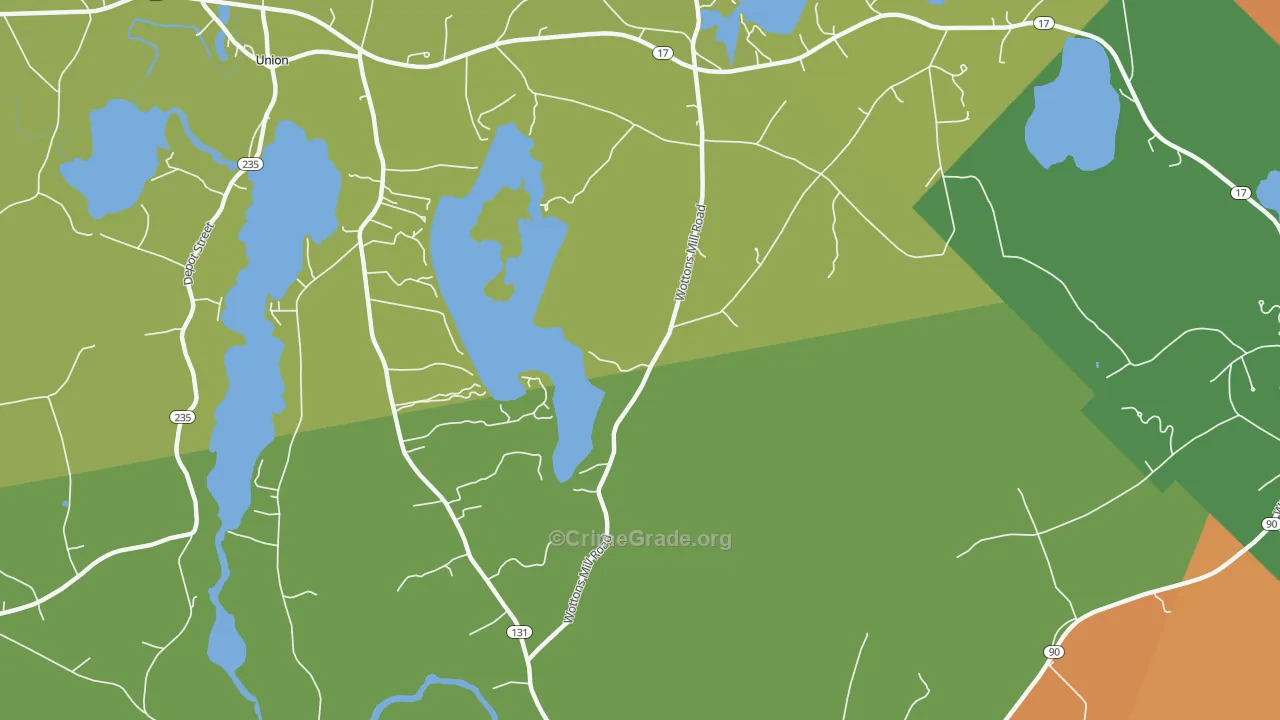 East Union, ME Map of Assault Rates