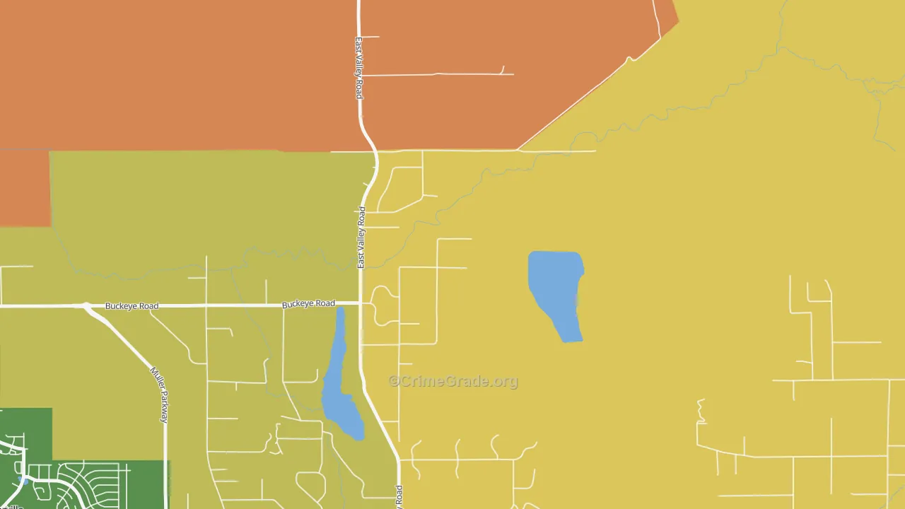 East Valley, NV Map of Assault Rates