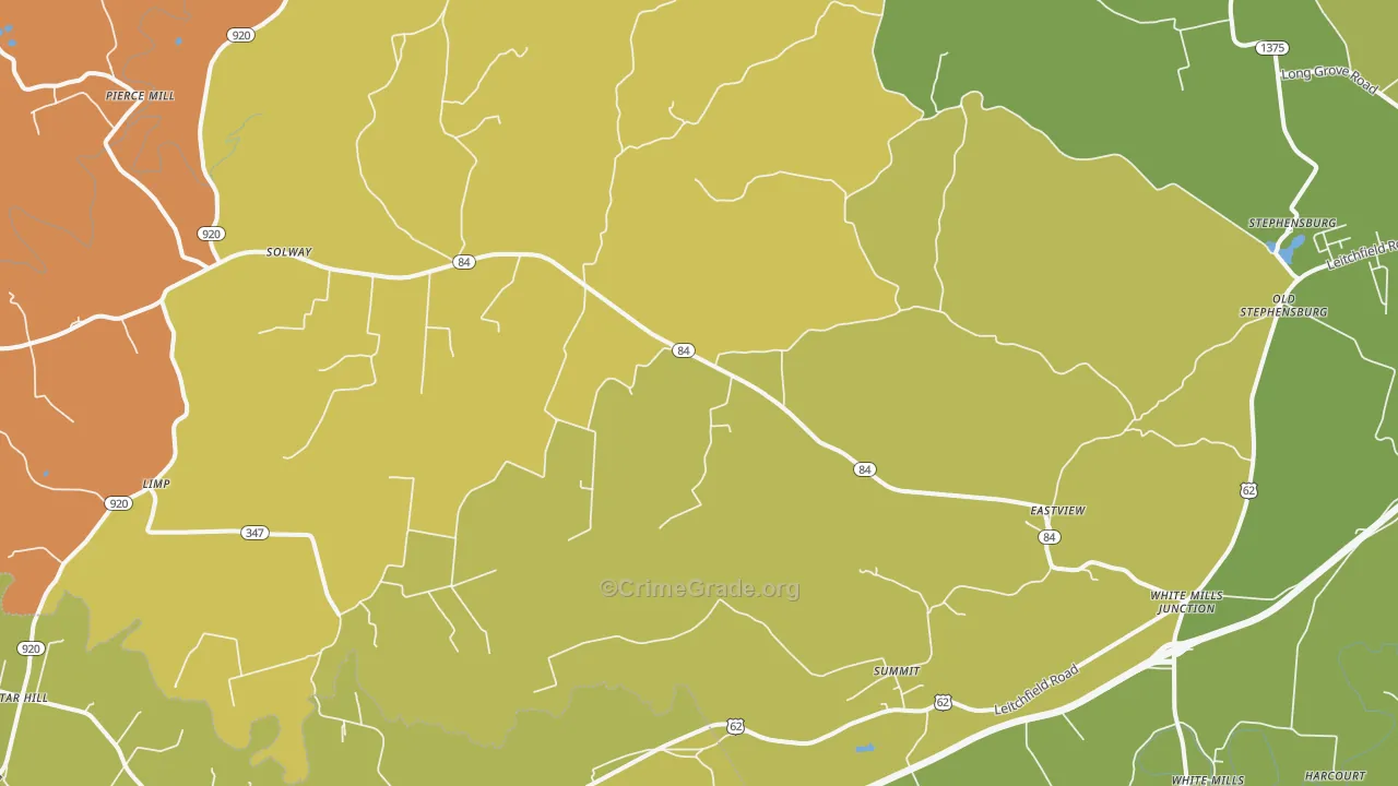 East View, KY Map of Assault Rates