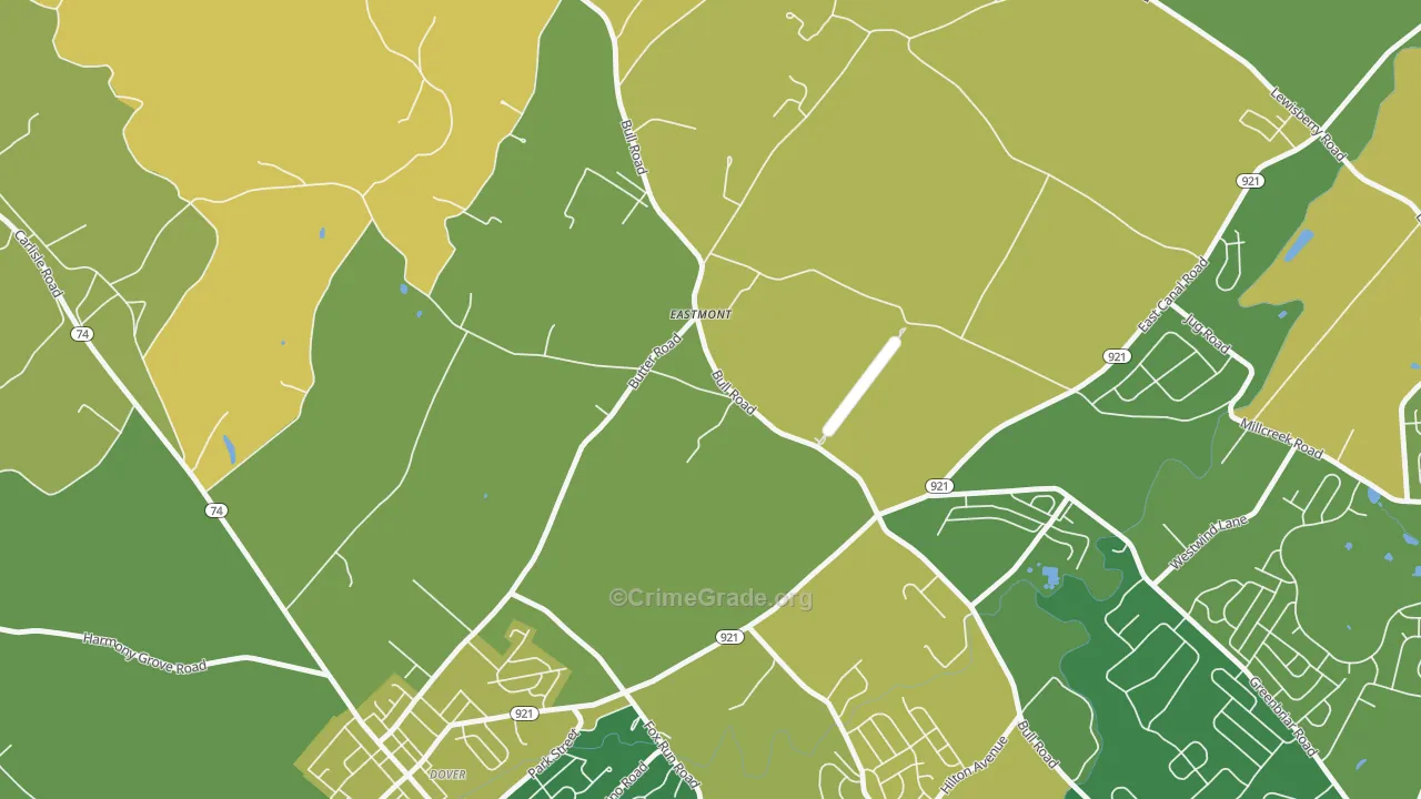 Eastmont, PA Map of Assault Rates