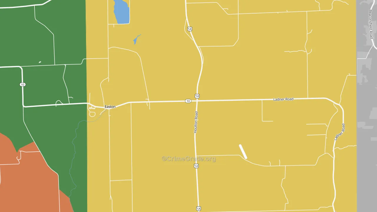 Easton, ME Map of Assault Rates