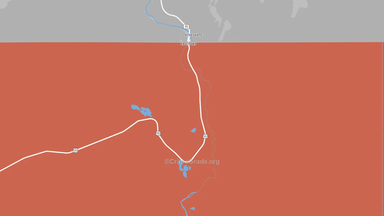 Eastport, ID Map of Assault Rates
