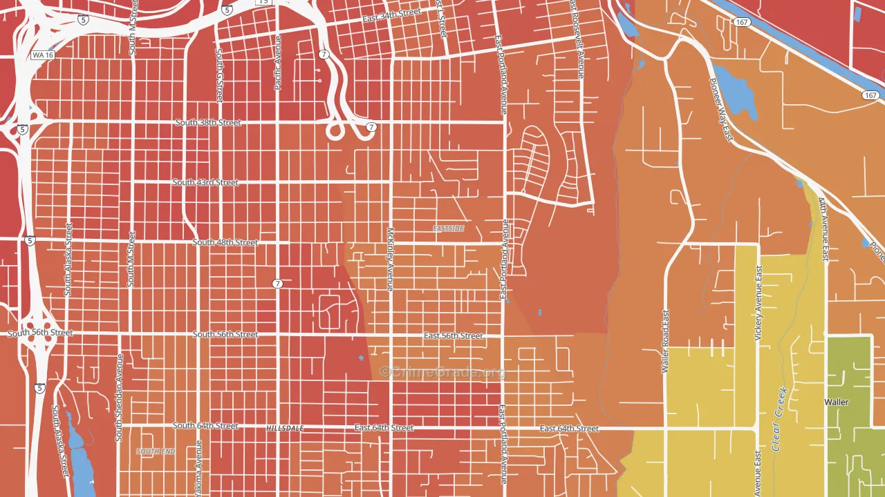 Eastside Enact, Tacoma, WA Map of Assault Rates