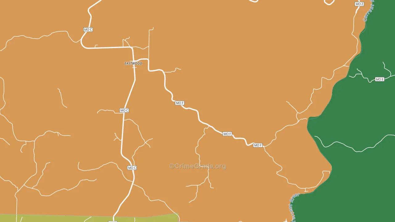 Eastwood, MO Map of Assault Rates