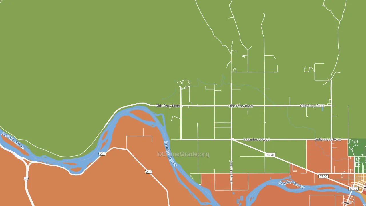 Eaton, ID Map of Assault Rates