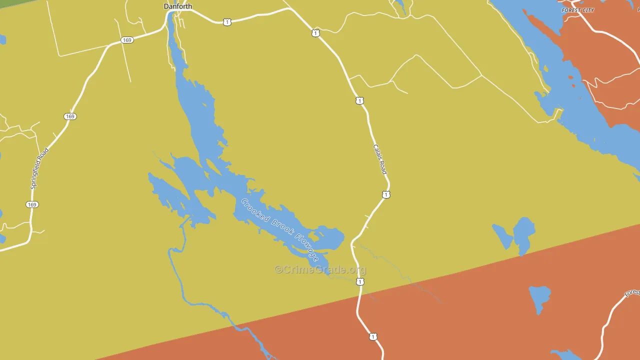 Eaton, ME Map of Assault Rates