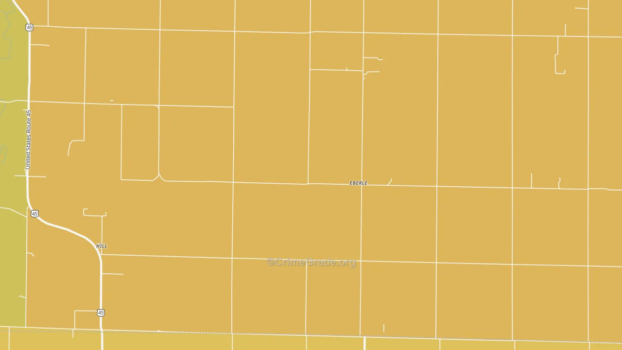 Eberle, IL Map of Assault Rates