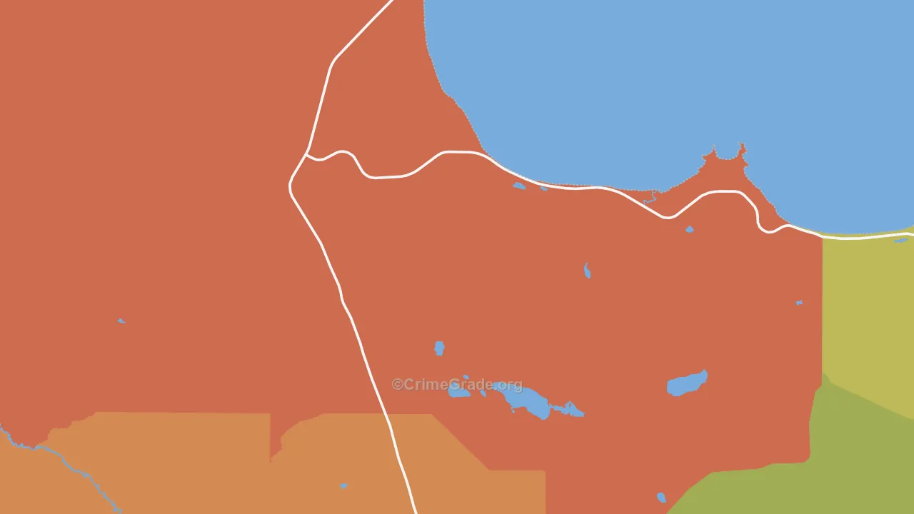 Eckerman, MI Map of Assault Rates