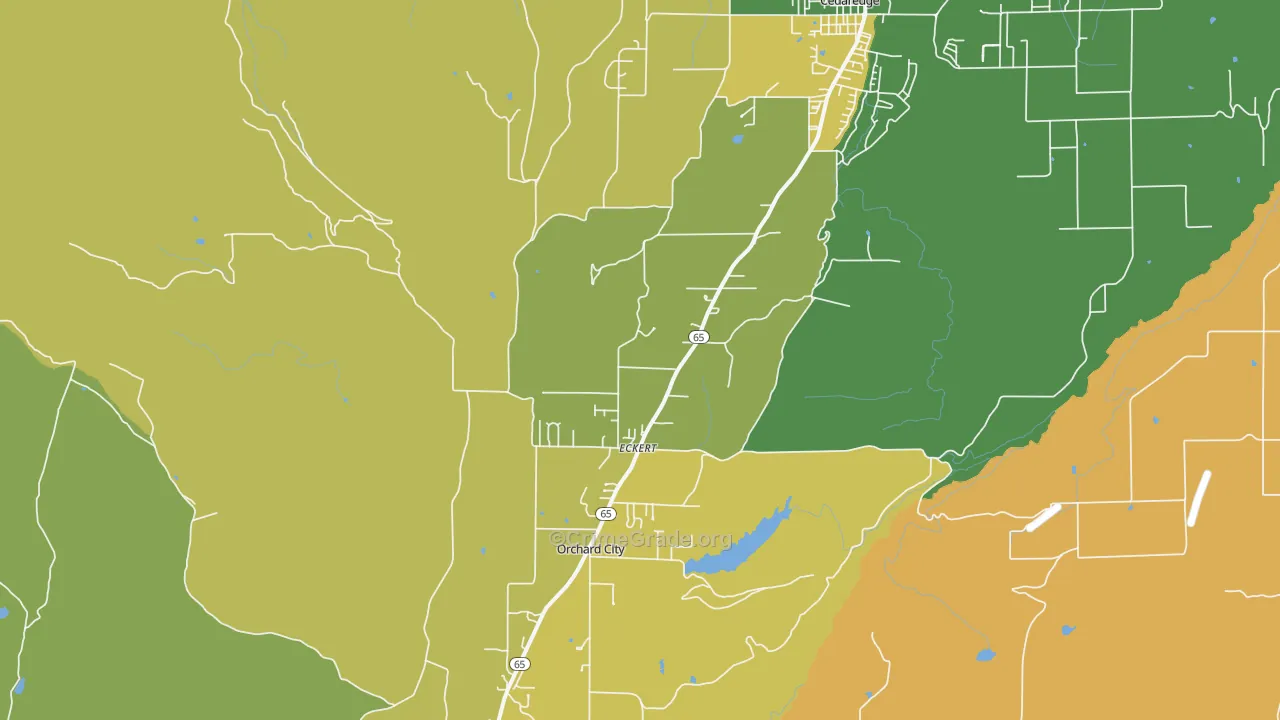 Eckert, CO Map of Assault Rates