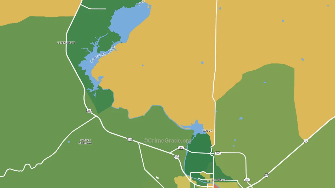 Eddy County, NM Map of Assault Rates