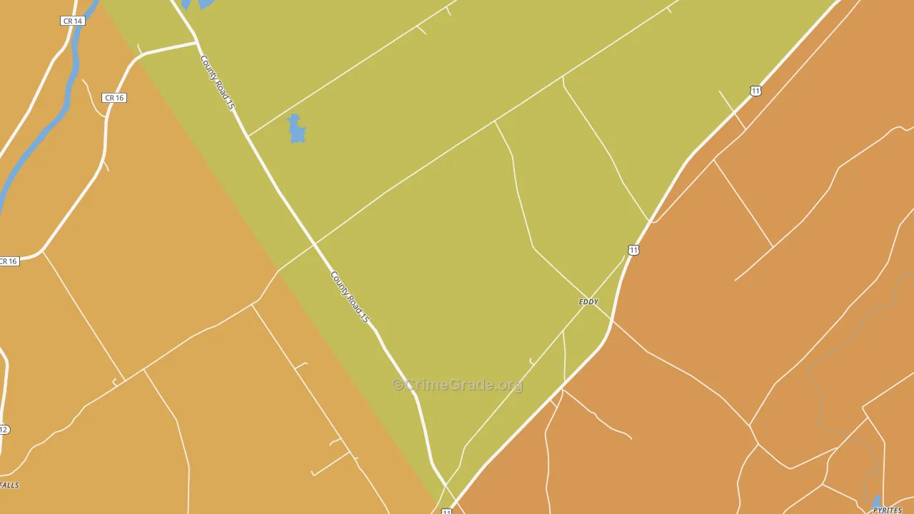 Eddy, NY Map of Assault Rates