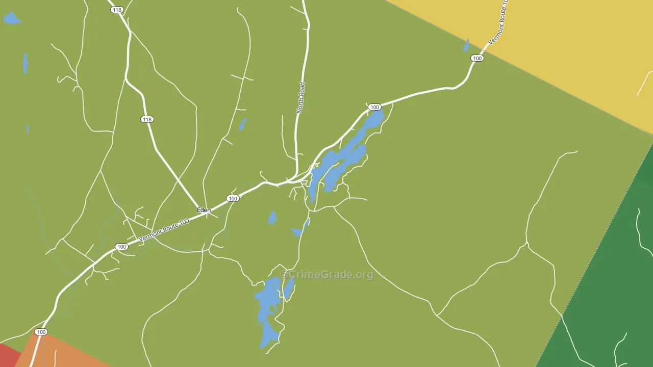 Eden Mills, VT Map of Assault Rates