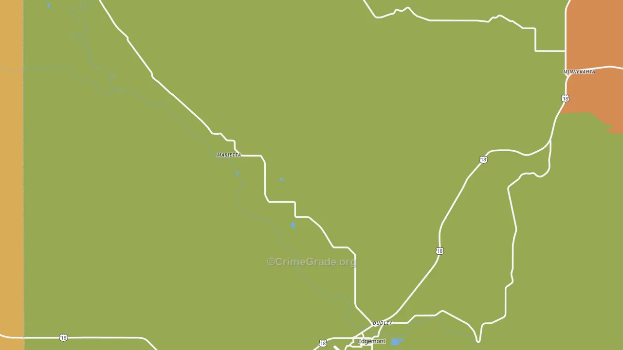Edgemont, SD Map of Assault Rates