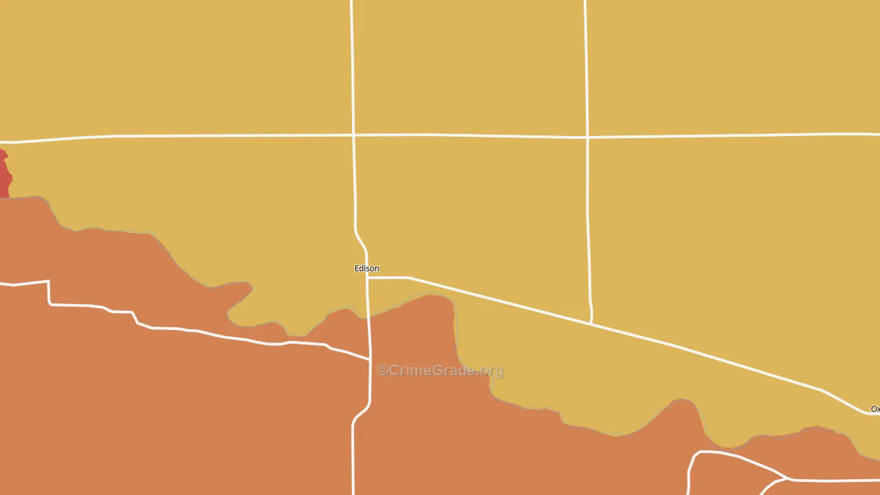 Edison, NE Map of Assault Rates