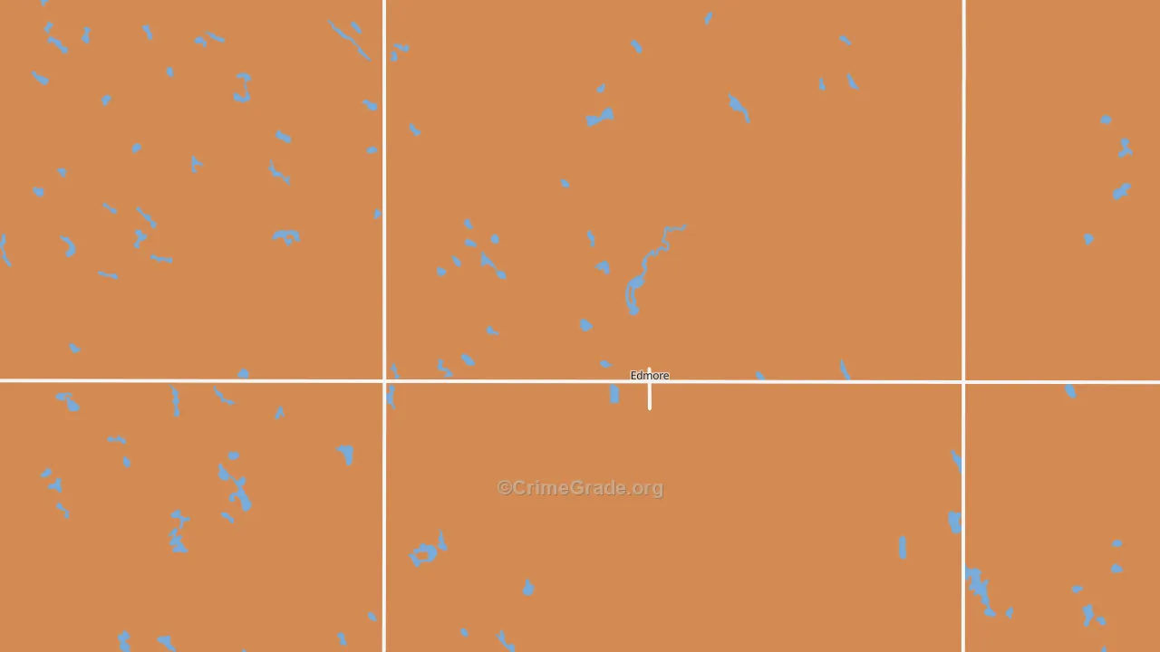 Edmore, ND Map of Assault Rates