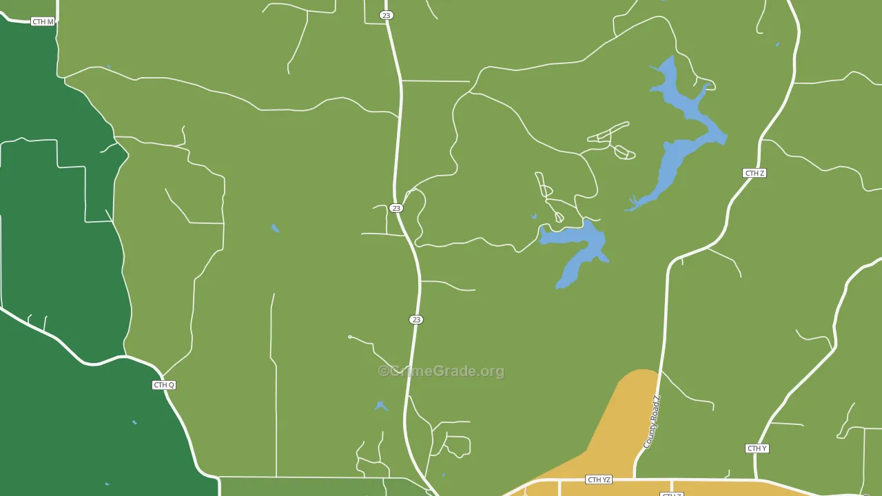 Edmund, WI Map of Assault Rates