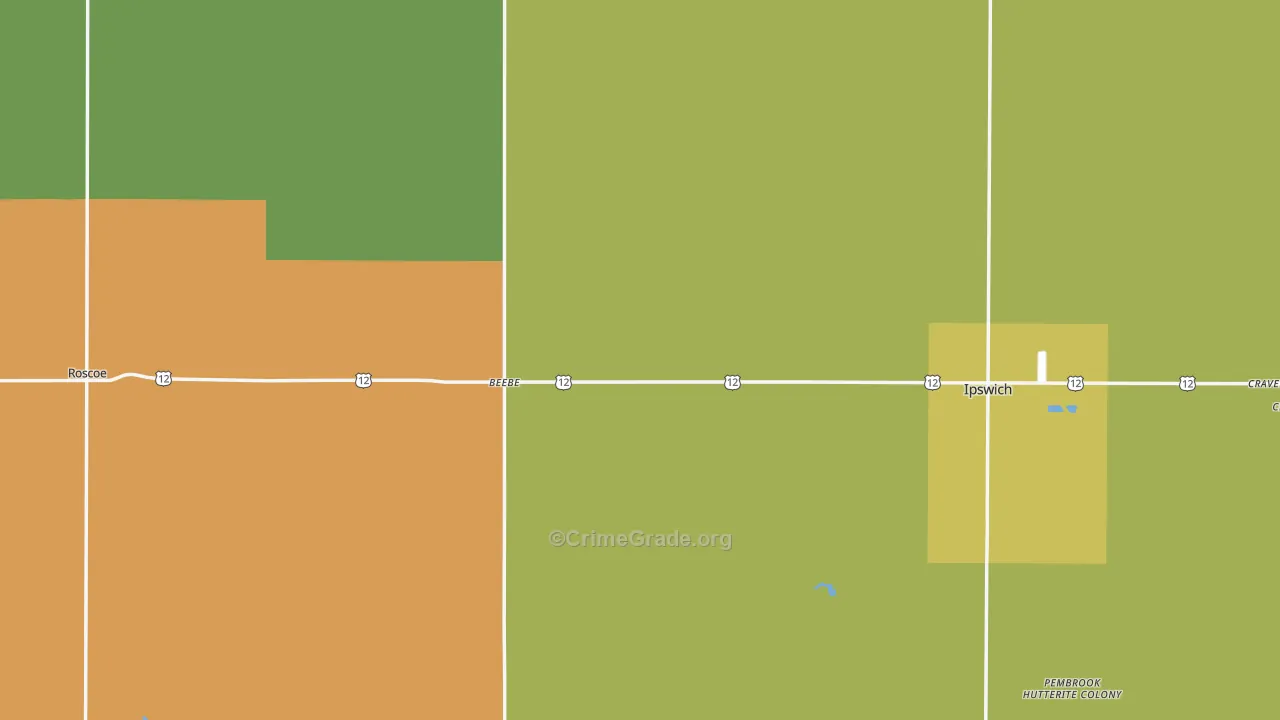 Edmunds County, SD Map of Assault Rates