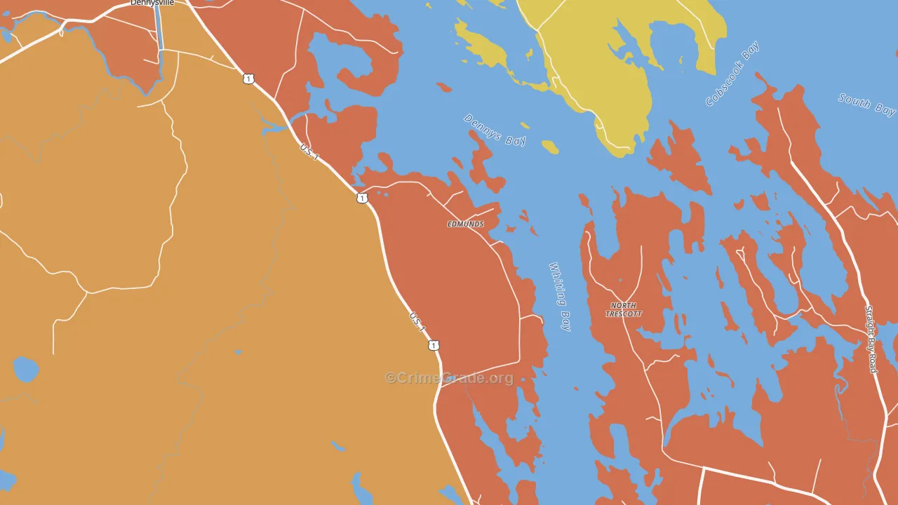Edmunds, ME Map of Assault Rates