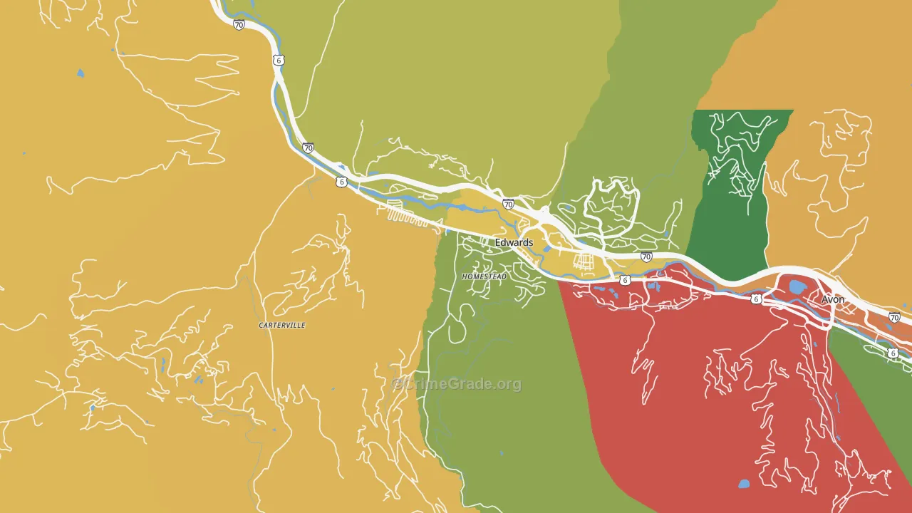Edwards, CO Map of Assault Rates